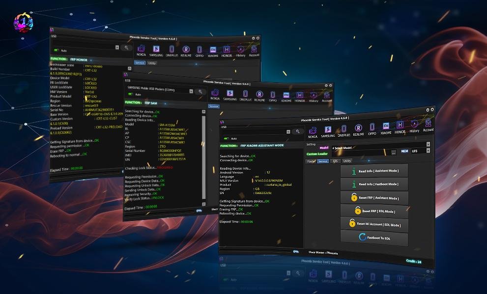 Créditos  Phoenix Service Tool