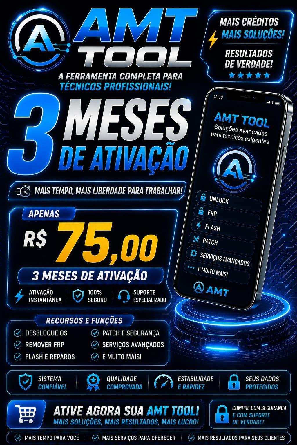 Ativação de 3 meses do Android Multi Tool (AMT)✅️